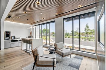 Commons area with coffee bar